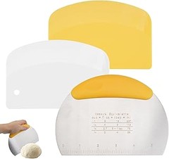 Utensilios alternativos a las rasquetas con medida para masa