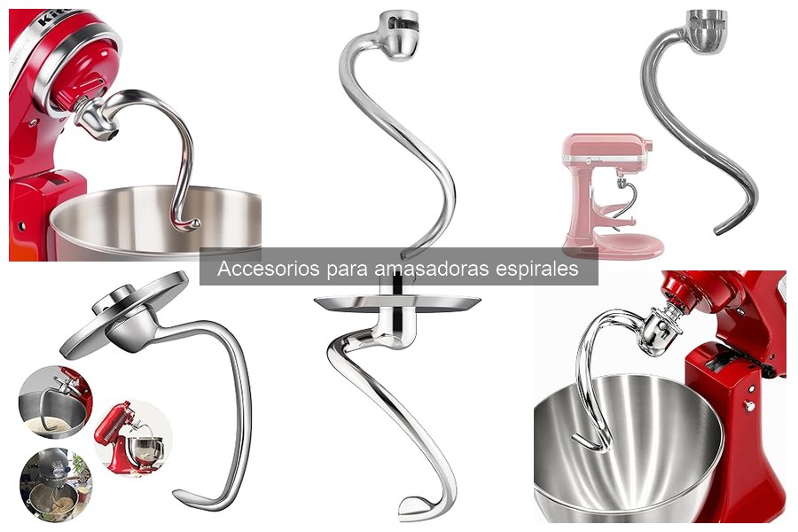 Accesorios compatibles con amasadoras espirales: Guía práctica