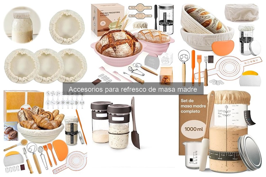 Alternativas a accesorios para refresco de masa madre