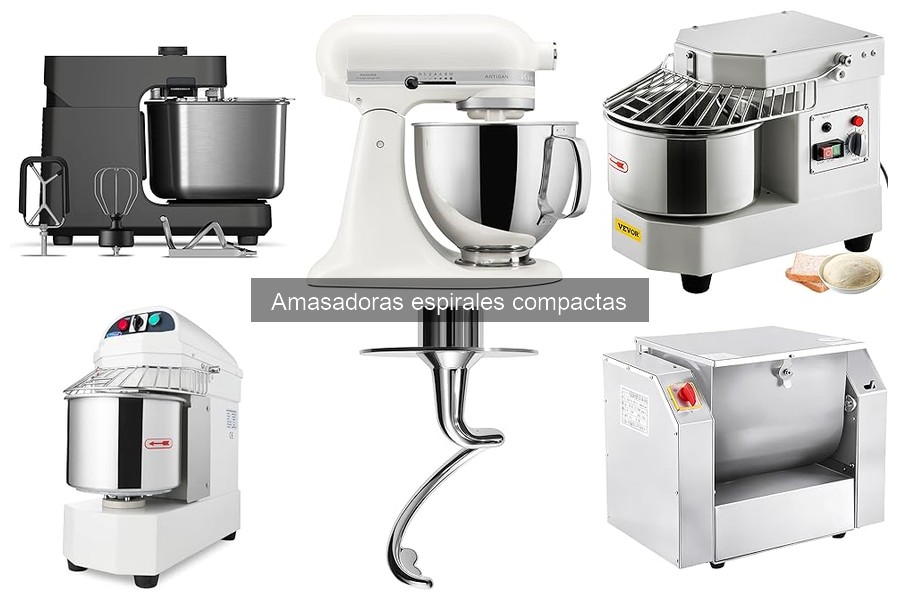 Alternativas a amasadoras espirales compactas para pan