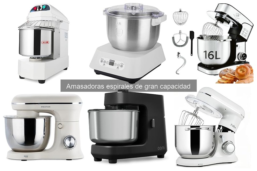 Alternativas a amasadoras espirales de gran capacidad