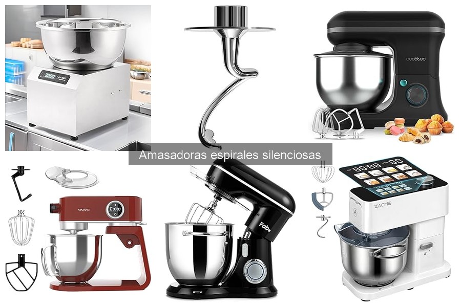 Alternativas a Amasadoras Espirales Silenciosas para Amasar