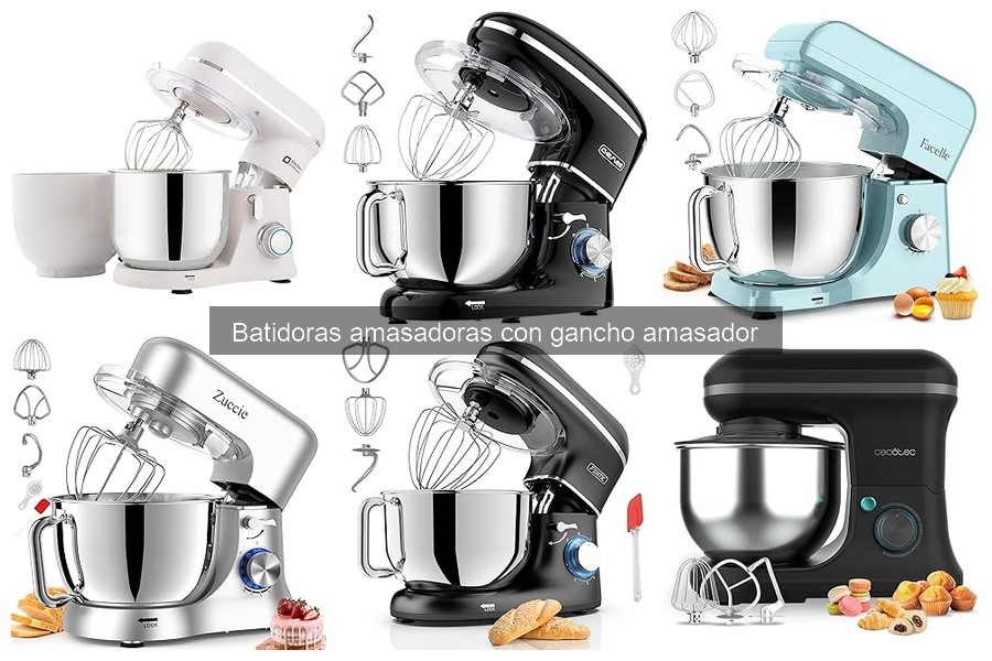 Alternativas a batidoras amasadoras: opciones para amasar