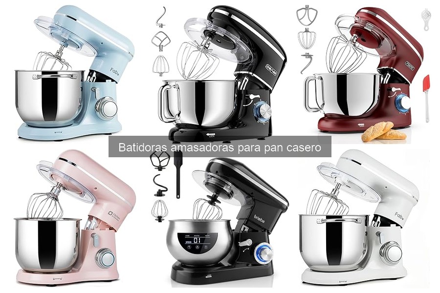 Alternativas a batidoras amasadoras para hacer pan casero