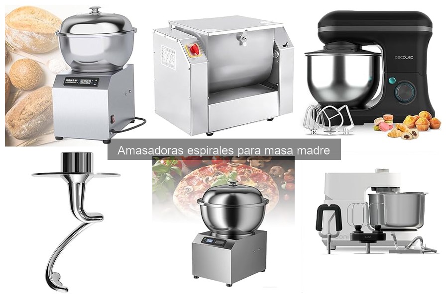 Alternativas a la amasadora espiral para masa madre