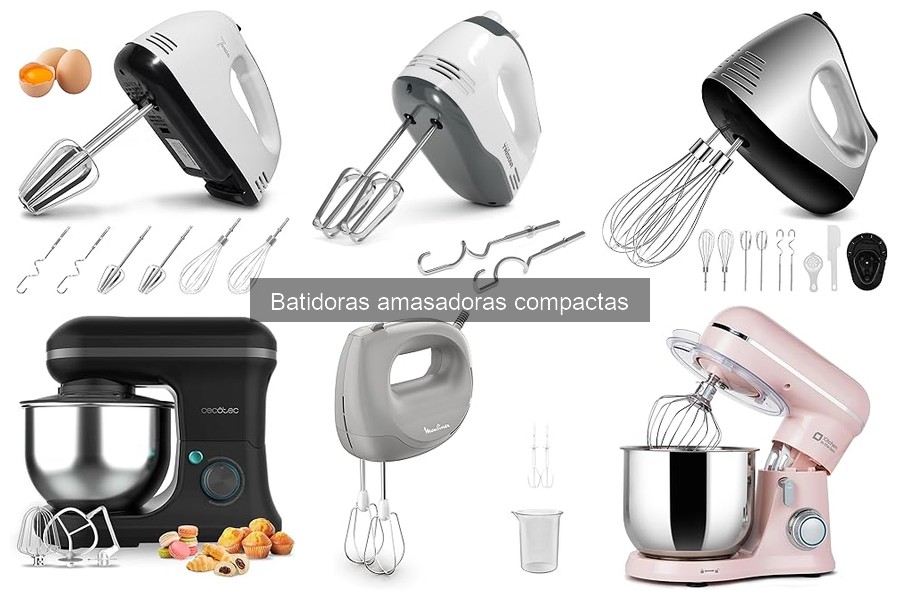 Alternativas a la batidora amasadora compacta para repostería
