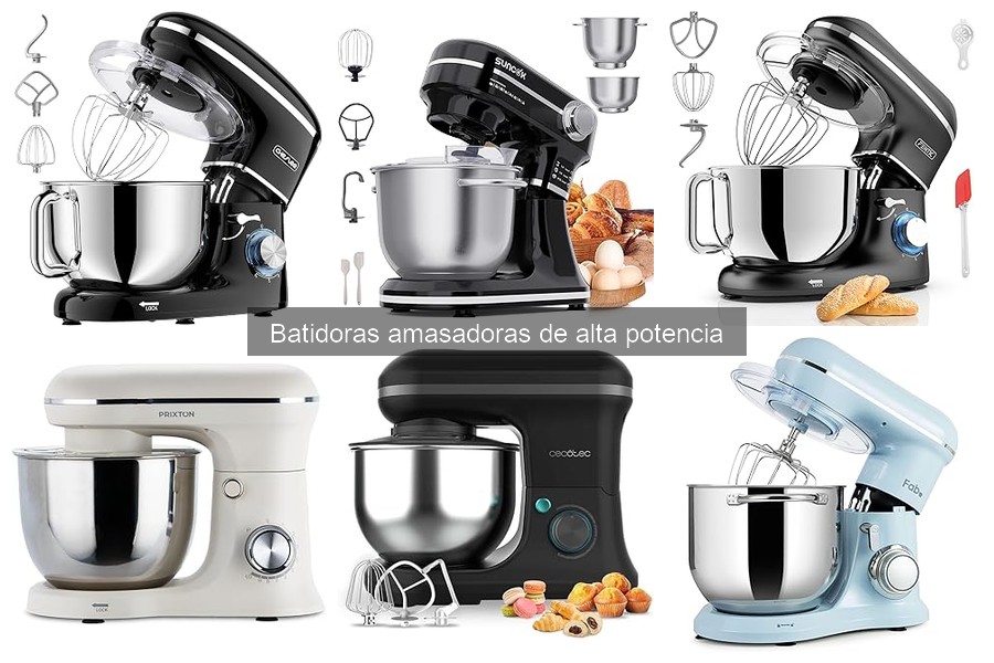 Alternativas a la batidora amasadora de alta potencia