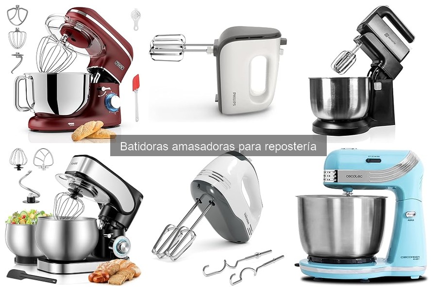 Alternativas a las batidoras amasadoras para repostería