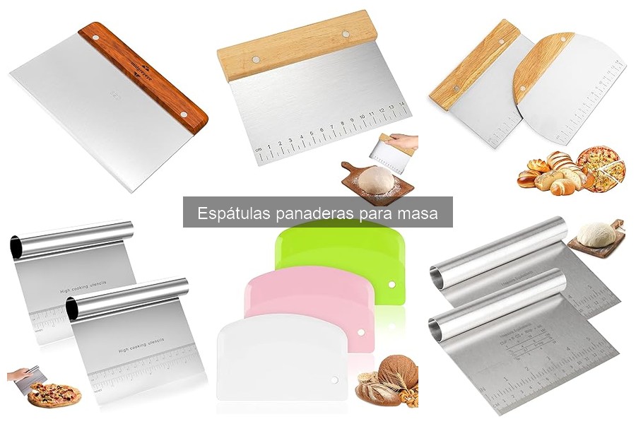 Alternativas a las espátulas panaderas para preparar masa