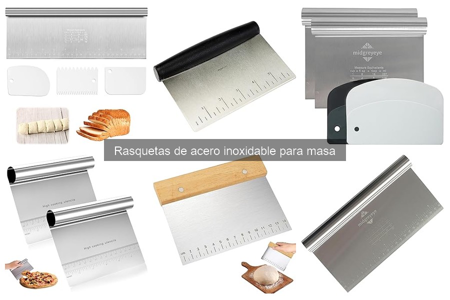 Alternativas a las rasquetas de acero inoxidable para masa