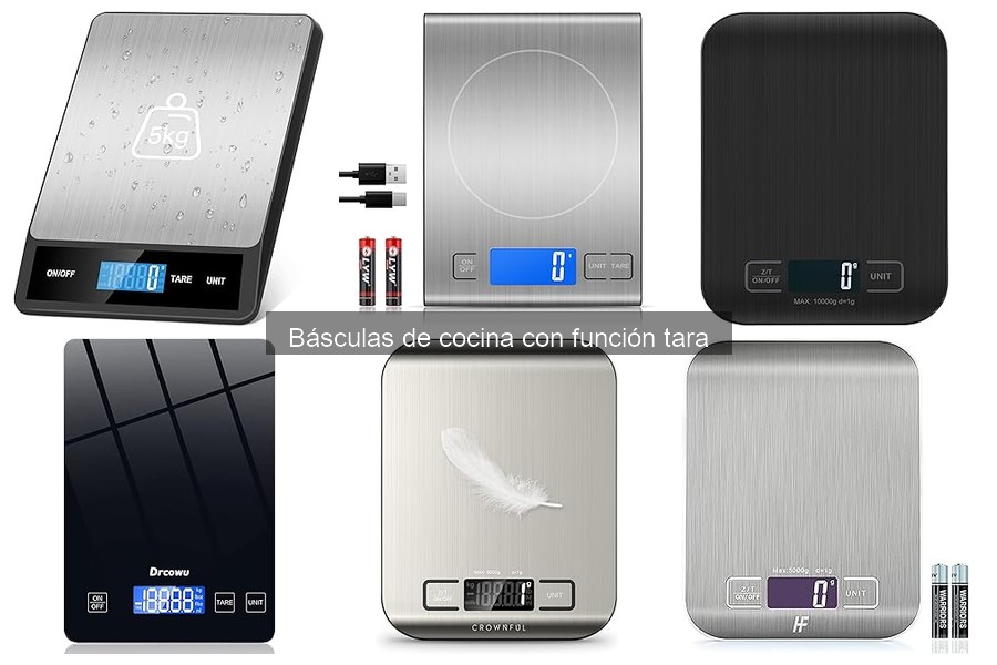 Beneficios de usar básculas de cocina con función tara