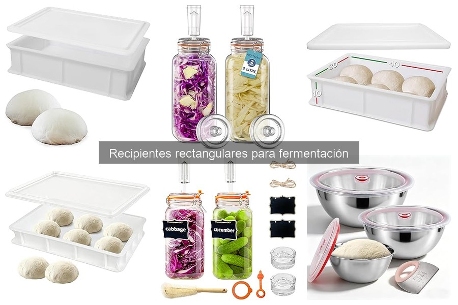 Capacidades ideales de recipientes para fermentación de masa