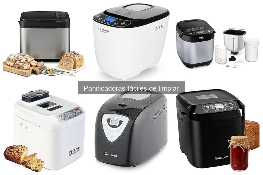 Características de panificadoras fáciles de limpiar