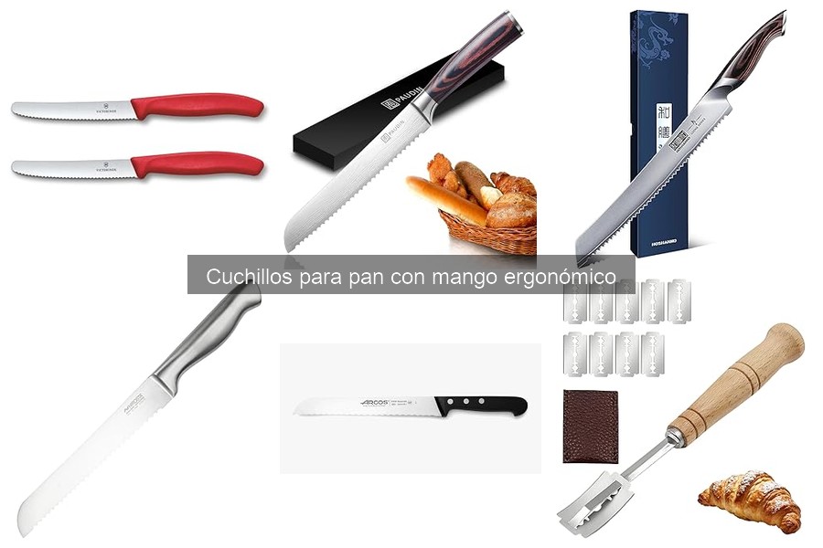 Cómo afilar cuchillos para pan con mango ergonómico