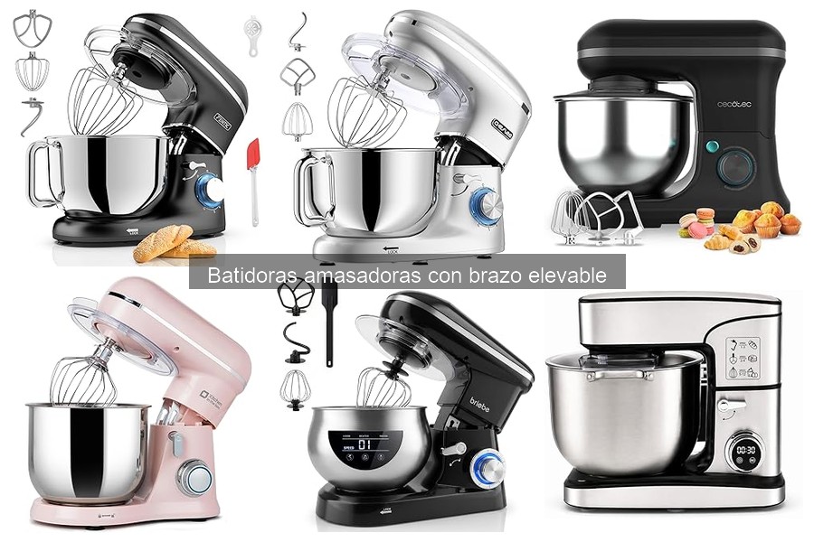 Cómo elegir la mejor batidora amasadora con brazo elevable