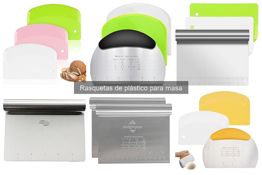 Cómo elegir la mejor rasqueta de plástico para masa