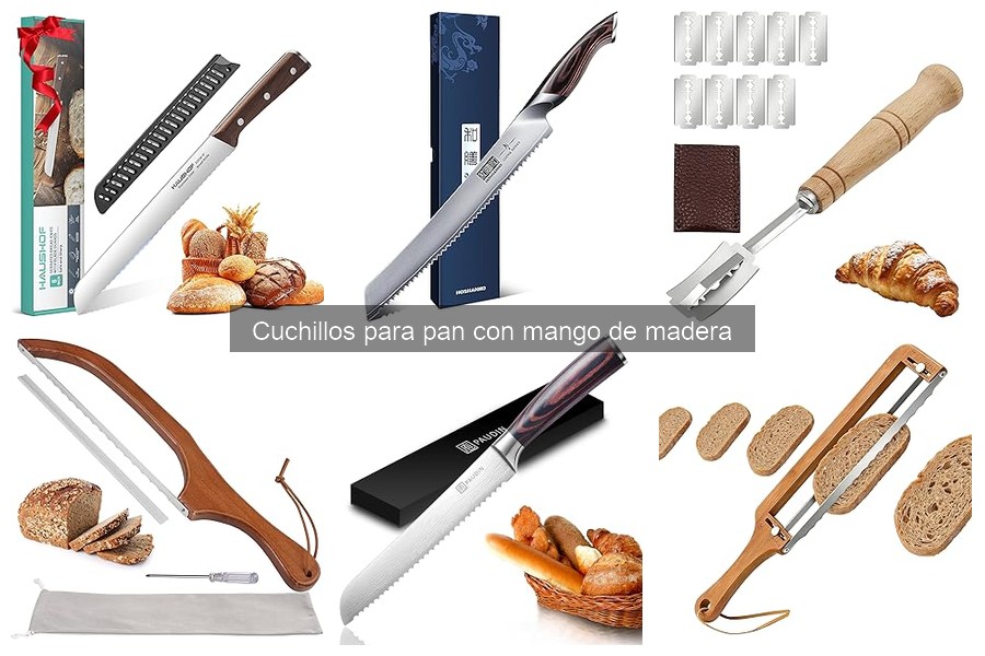 Cómo elegir un cuchillo para pan con mango de madera