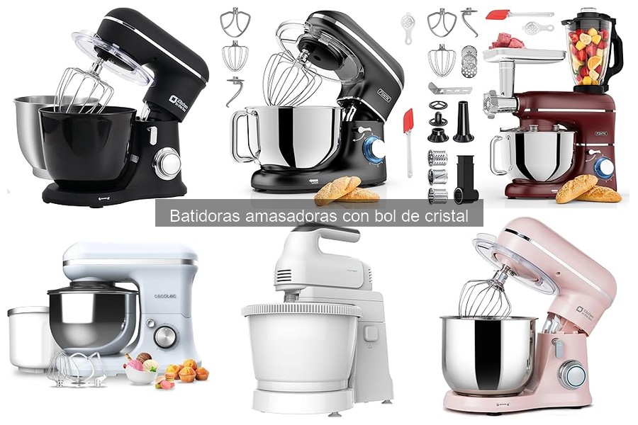 Cómo usar correctamente una batidora amasadora con bol de cristal