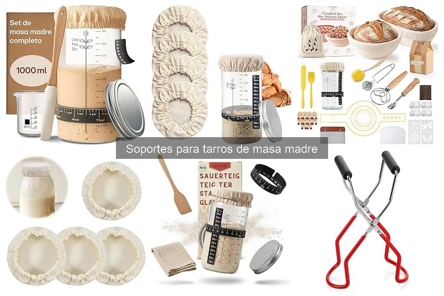 Cómo usar soportes para tarros de masa madre fácilmente
