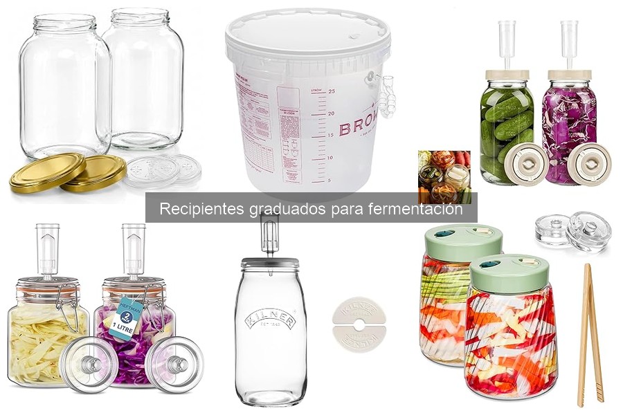 Cómo usar un recipiente graduado para fermentación