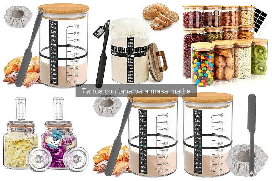 Cómo usar un tarro con tapa para masa madre correctamente
