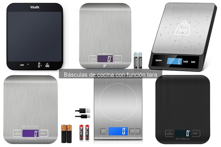 Cómo usar una báscula de cocina con función tara correctamente
