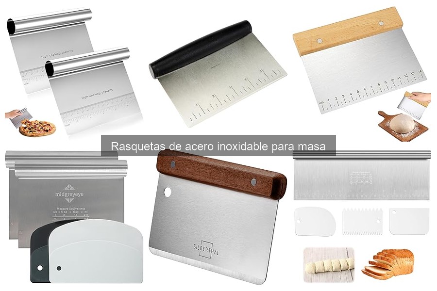 Cómo usar una rasqueta de acero inoxidable para masa