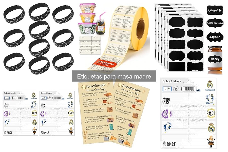 Cómo utilizar etiquetas para masa madre: guía práctica