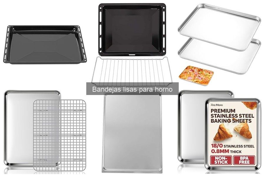 Comparativa: Bandejas lisas vs. bandejas con borde