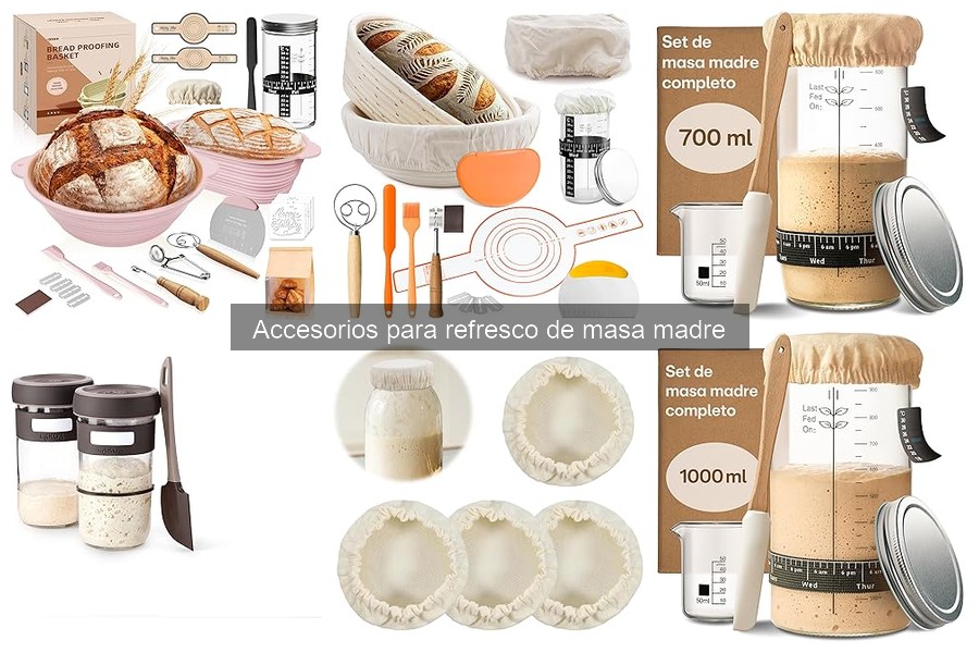 Comparativa de Accesorios para Refresco de Masa Madre