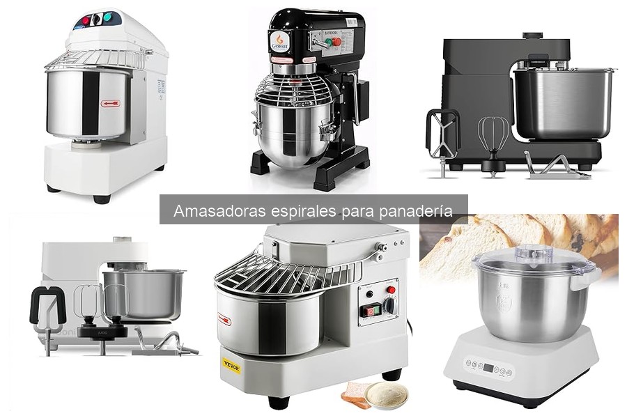 Comparativa de Amasadoras Espirales y Otras Tipos