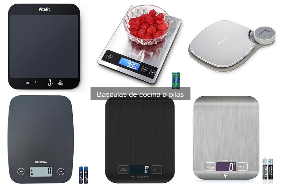 Comparativa de Básculas de Cocina: Pilas vs. Eléctricas