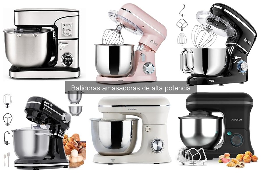Comparativa de Batidoras Amasadoras de Alta Potencia