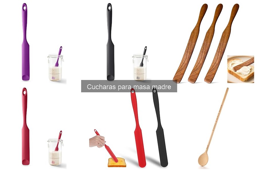Comparativa de cucharas para masa madre: Mejores marcas