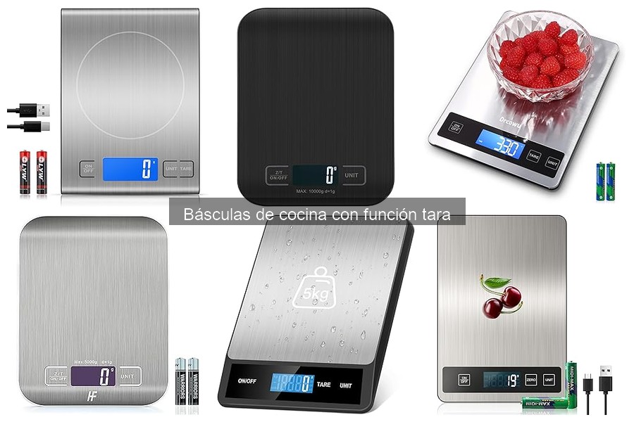 Comparativa de las Mejores Básculas de Cocina con Función Tara