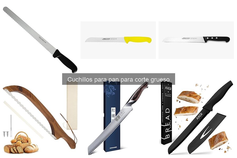 Comparativa de materiales en cuchillos de pan de corte grueso