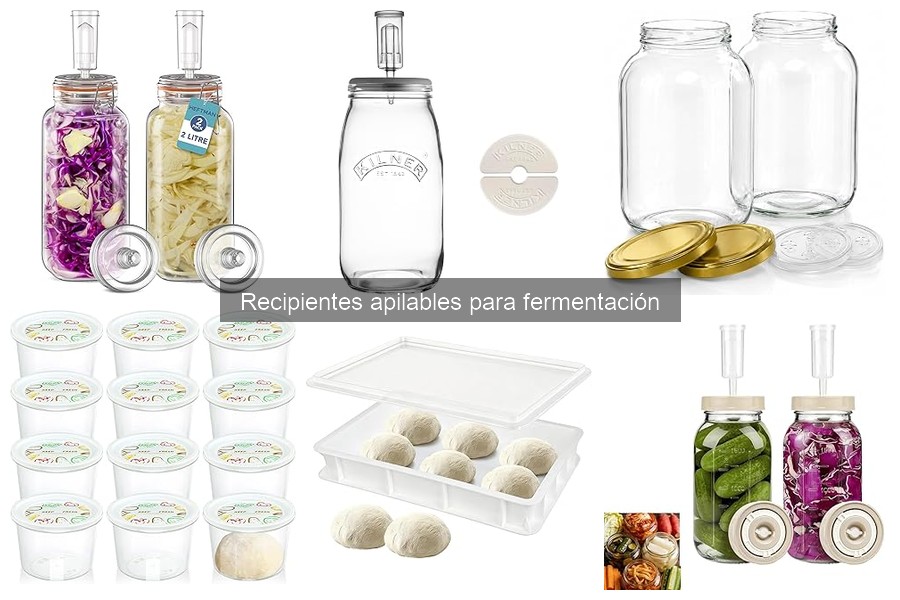 Comparativa de materiales en recipientes apilables de fermentación