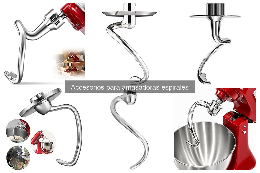 Comparativa de precios de accesorios para amasadoras espirales