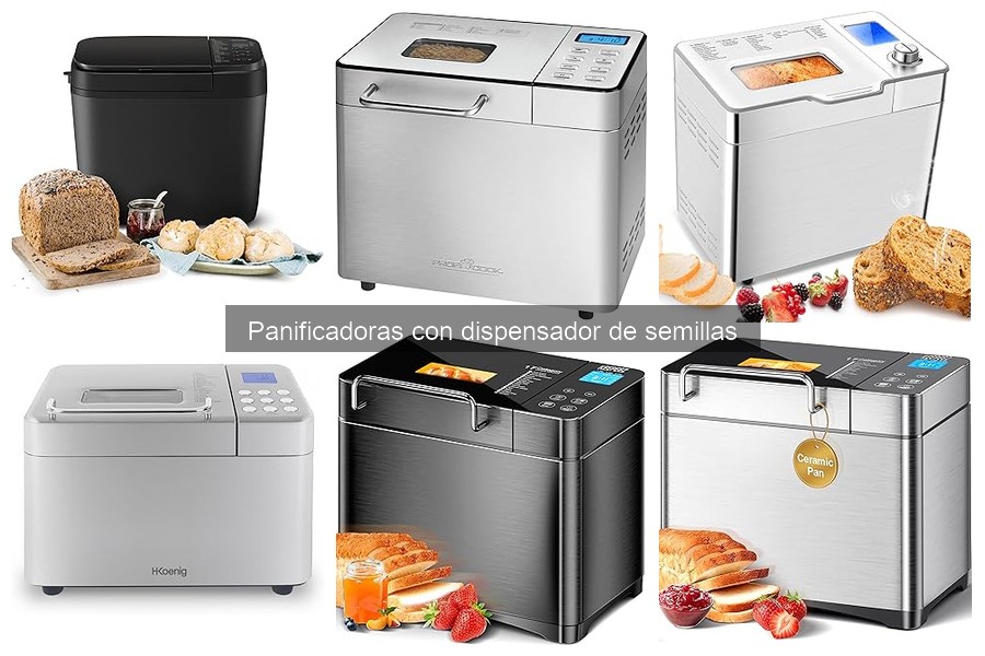 Comparativa de precios de panificadoras con dispensador de semillas