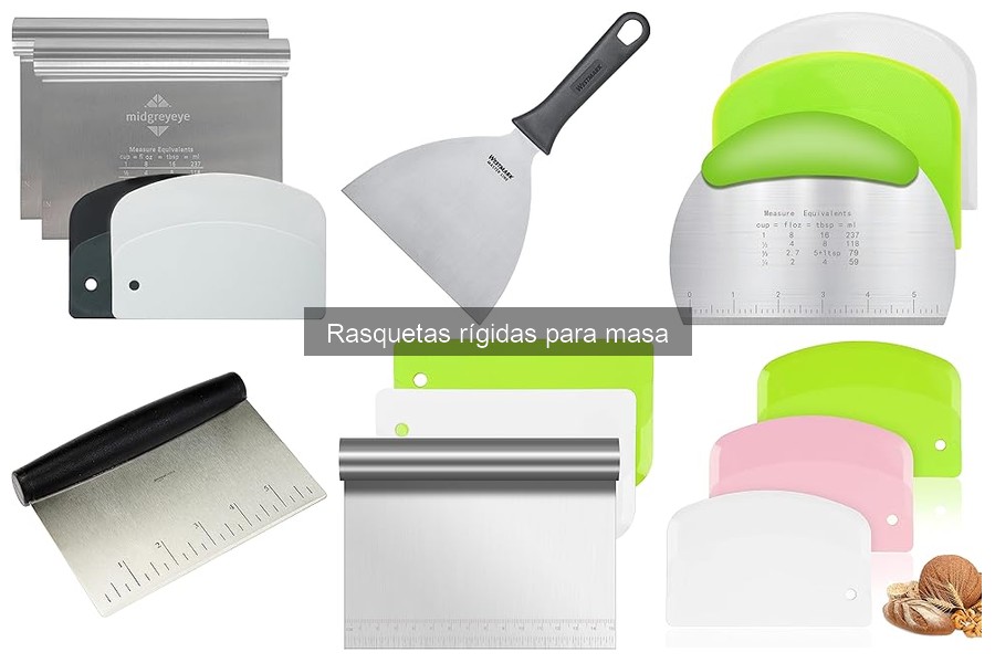 Comparativa de rasquetas rígidas para masa: mejores marcas