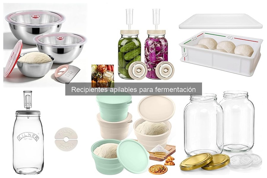 Comparativa de Recipientes Apilables y Otros para Fermentación
