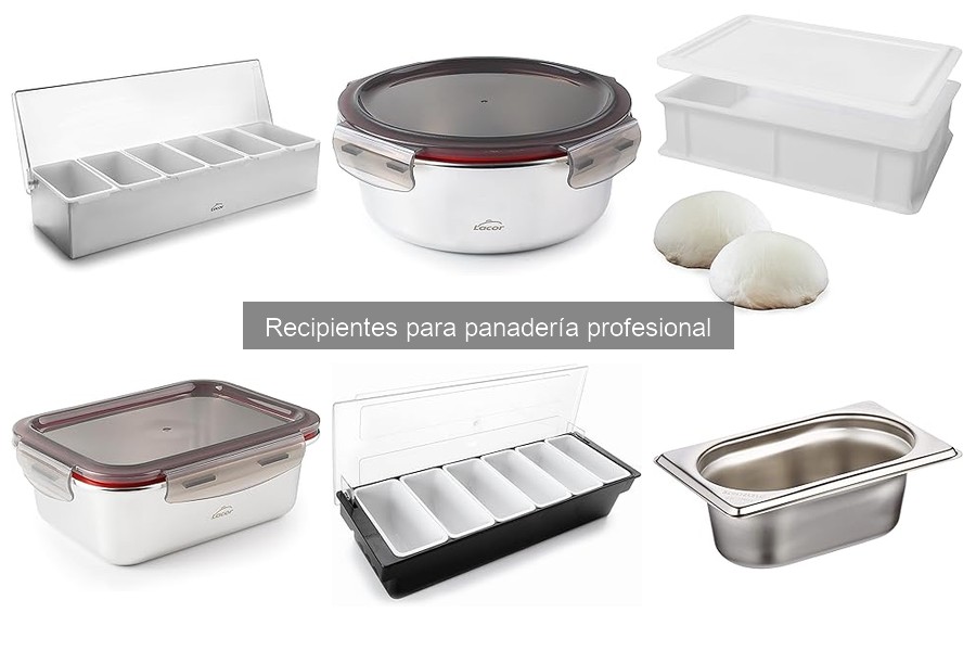 Comparativa de recipientes de panadería para masas