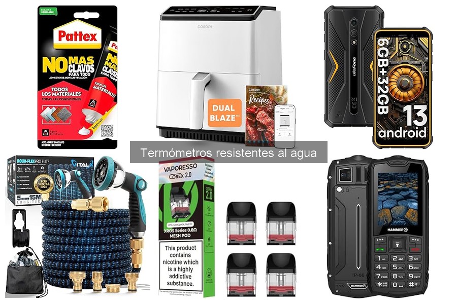 Comparativa de termómetros digitales y análogos resistentes al agua