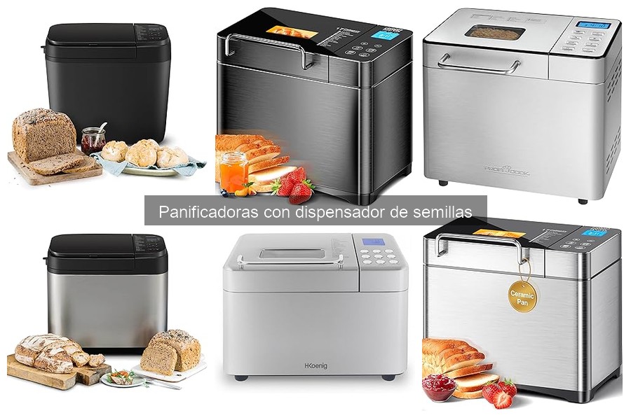 Comparativa: Panificadoras con y sin dispensador de semillas