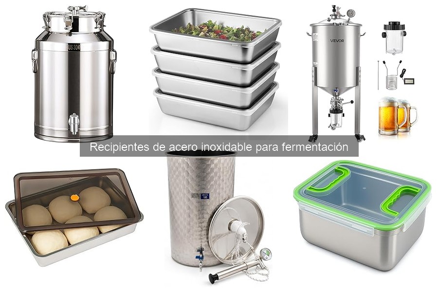 Comparativa: Recipientes de acero inoxidable vs vidrio para fermentación
