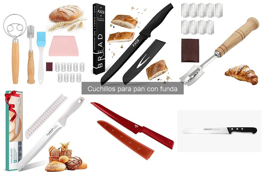 Dónde comprar cuchillos para pan con funda a buen precio
