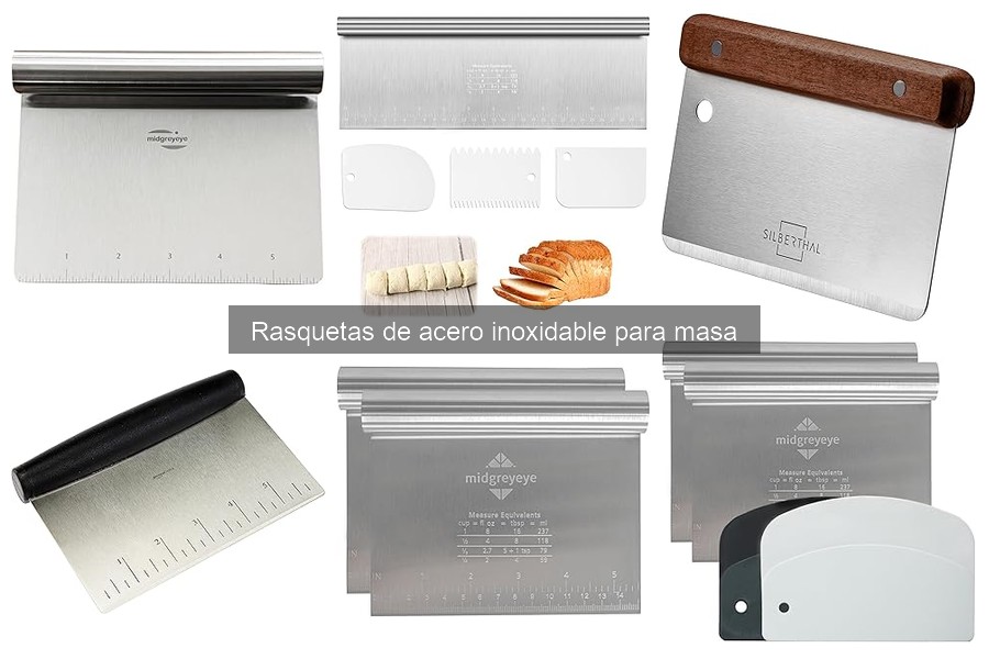 Dónde comprar rasquetas de acero inoxidable para masa