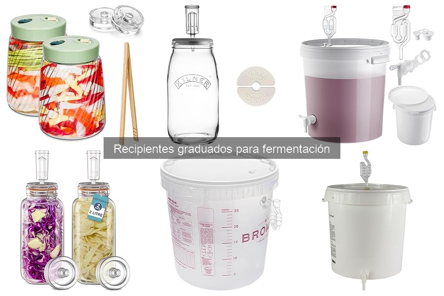 Dónde comprar recipientes graduados para fermentación