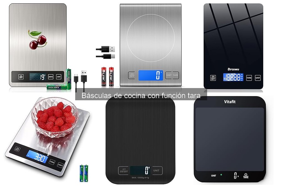 Funciones Adicionales de Básculas de Cocina con Tara