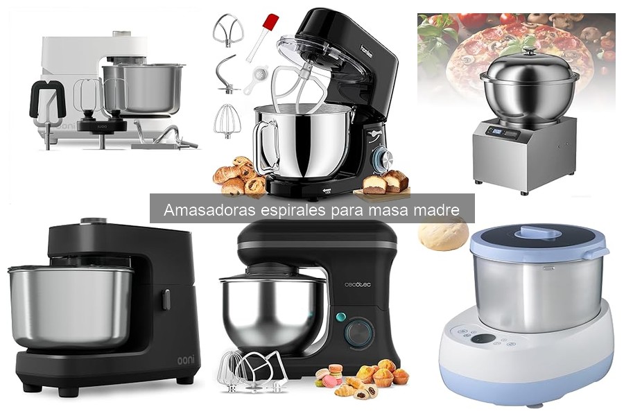 Guía de compra de amasadoras espirales para masa madre
